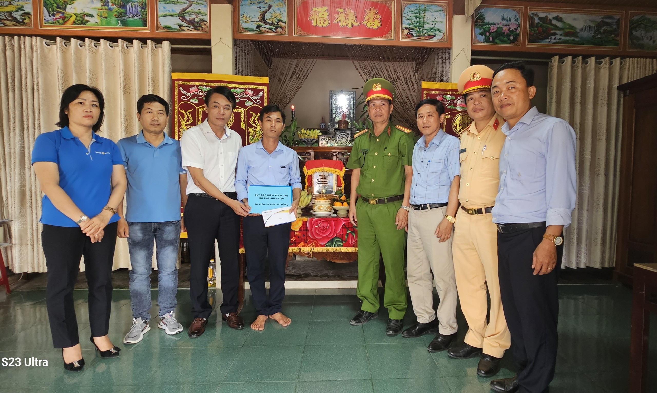 Quỹ bảo hiểm xe cơ giới hỗ trợ nhân đạo tại các tỉnh Tây Ninh, Quảng Trị, Quảng Bình